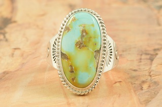 Genuine Pilot Mountain Turquoise Sterling Silver Ring